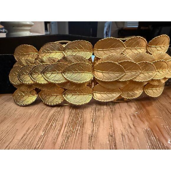 VTG Abbe Creation Gold Leaf Belt Fits 30 inch waist - Picture 5 of 5